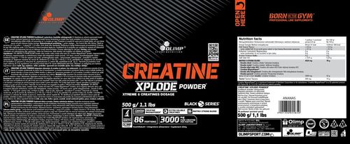 OLIMP CREATINE XPLODE 500g KREATYNA MIX TAURYNA STACK 6 FORM KREATYNY na Arena.pl