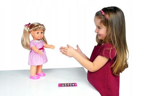 LALKA NATALIA CHODZĄCA ZE SMARTFONEM TABLET mówiąca po polsku MÓWI PL UCZY na Arena.pl