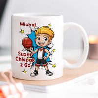 Kubek z imieniem prezent na Dzień Chłopaka - Koszykarz