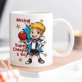 Kubek z imieniem prezent na Dzień Chłopaka - Koszykarz