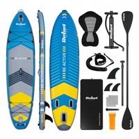 Deska do pływania SUP z SIEDZISKIEM pompowana 335x84x15cm do 170kg wiosło