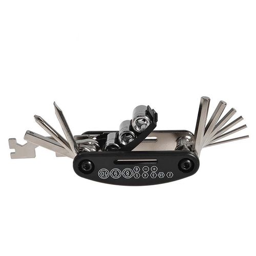 16w1 narzędzie wielofunkcyjne multitool do naprawy rowerów - czarne na Arena.pl