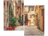 80X70CM STARA ALEJKA TOSKANII DUO OBRAZ