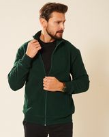 Sweter męski bawełniany butelkowa zieleń Platon Rozmiar - XL