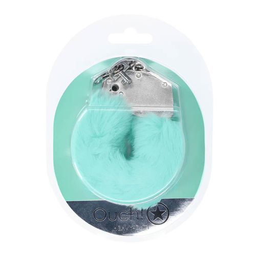 Heavy-Duty Fluffy Handcuffs - Powder Green na Arena.pl
