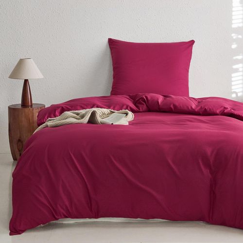 MR&HM Komplet Pościeli z Mikrofibry 135x200 cm 80x80 cm Czerwony na Arena.pl