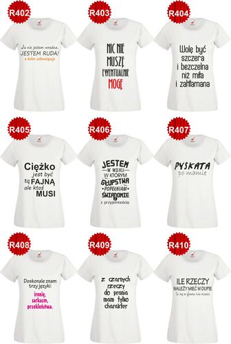 ŚMIESZNE KOSZULKI DLA kobiet Żaajebista Dziewczyna na Arena.pl