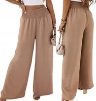 SPODNIE DAMSKIE LUŹNE SZEROKIE KIESZENIE KULOTY KOLORY S/M