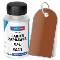 lakier zaprawkowy zaprawka samochodowy ral 8023 brązowy pomarańczowy 50 ml