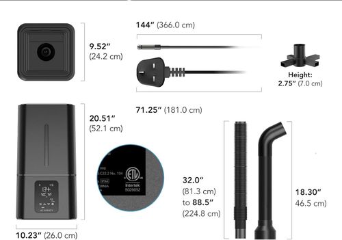 UŻYWANE Nawilżacz powietrza do roślin 15L z regulacją AC Infinity T7 ACCFT7 na Arena.pl