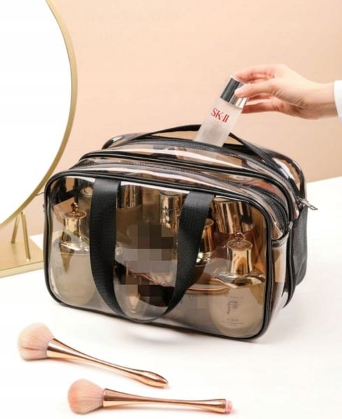 Torba Do Samolotu Ryanair Kosmetyczka 2 Zamki Pcv zdjęcie 11