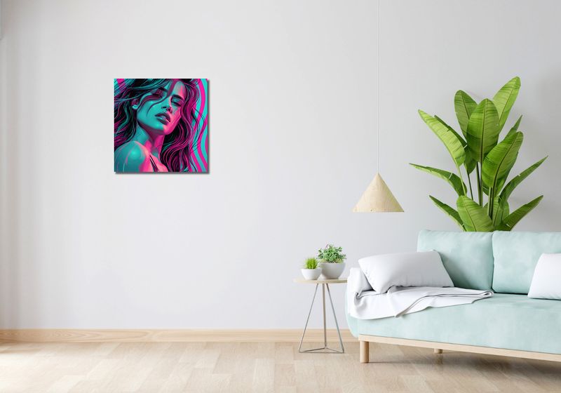 Obraz 50x50cm Neonowy Wzrok zdjęcie 2