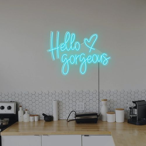Napis LED Hello Gorgeous na Arena.pl