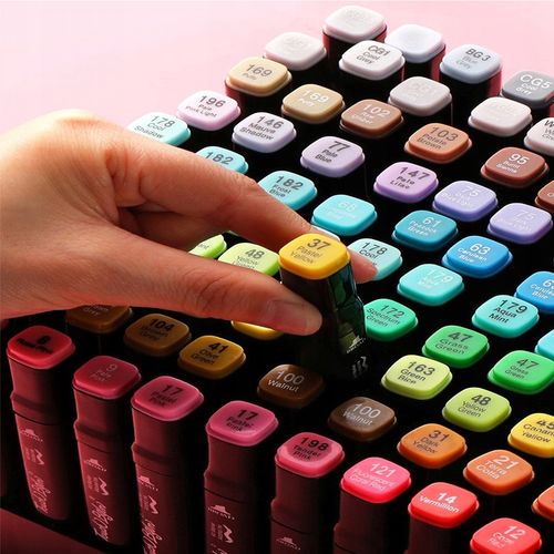 Markery Alkoholowe Dwustronne Zestaw 80szt + Torba na Arena.pl