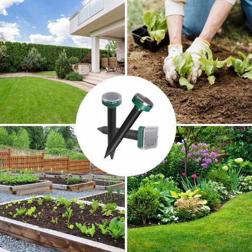 ODSTRASZACZ SOLARNY NA KRETY NORNICE I WĘŻE ODSTRASZACZ KRETÓW WĘŻY (4 SZT) na Arena.pl