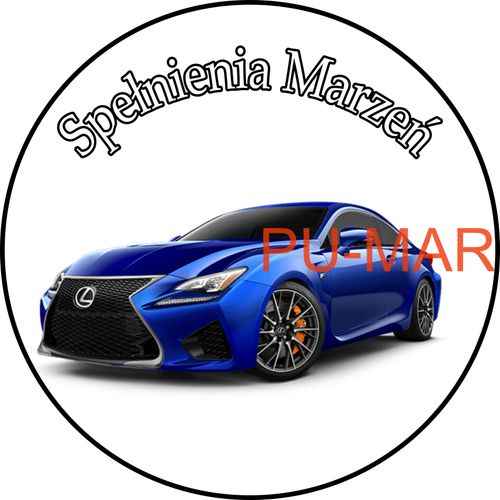 Opłatek na tort Lexus Samochód Auto Logo Fura Bryka Lex Tekst Gratis 20 cm na Arena.pl