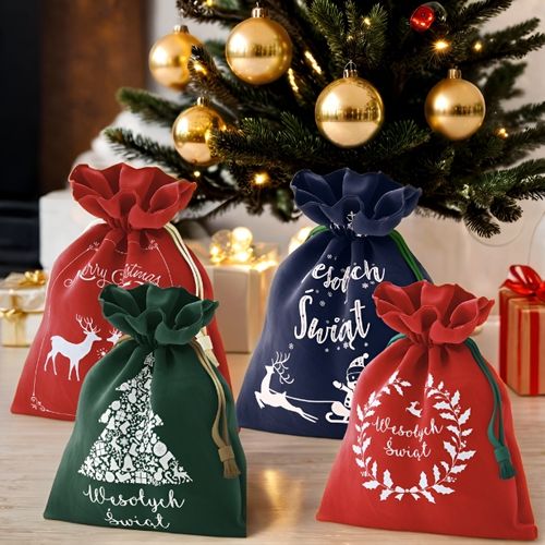 Torba worek torebka opakowanie na prezenty prezent świąteczna 30X45 Zestaw na Arena.pl