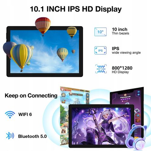 Tablet DOOGEE U9 10.1 7GB+64GB” IPS 5060mAh OTG/WiFi6/1TB/BT5.0 Android13 na Arena.pl