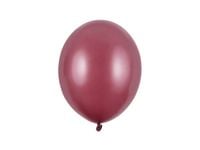 Balony metallic bordowe strong, 27 cm 3 szt.