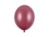 Balony metallic bordowe strong, 27 cm 3 szt.