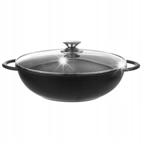 Wok granitowy 32cm z pokrywką ORION grande 112979