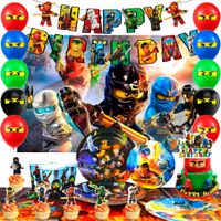 Zestaw Dekoracji Balony Ninja Dekoracji na Przyjęcie Ninja Dla 10 osób