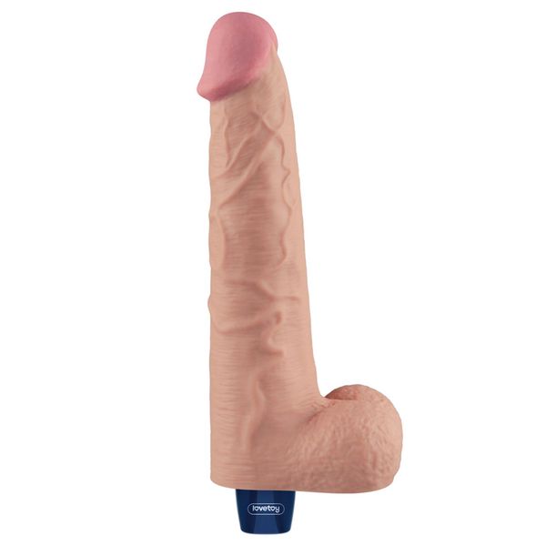 10.5" Real Softee Rechargeable Tpe Vibrating Dildo(Flesh) zdjęcie 4