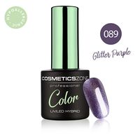 Cosmetics Zone Lakier hybrydowy 7ml – Glitter Purple 089