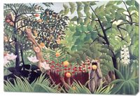 Obraz 100x70cm Exotic Landscape, Rousseau Vintage do Salonu
