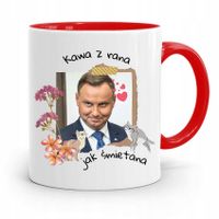 Kubek Czerwony Prezydenta Andrzej Duda Kawa Z Rana