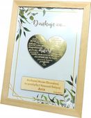 PREZENT PODZIĘKOWANIE DLA CHRZESTNYCH DZIADKÓW A4 RAMKA GRAWER ZŁOTE SERCE