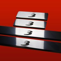 Listwa progowa MAZDA 3 MK2 Stal nierdzewna 304 połysk 4szt