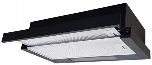Czarny okap pochłaniacz kuchenny teleskopowy podszafkowy Marin 60cm na Arena.pl