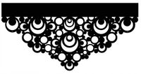 D42 Zazdrostka kuchenna firana NOWOCZESNA KÓŁKA ażurowa dekoracja 60x30