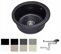 ZLEW ZLEWOZMYWAK GRANIT 8 kolorów 50x50 + SYFON