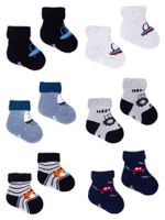 Skarpety niemowlęce frotte kolorowe 6PAK 3-6 miesięcy YOCLUB