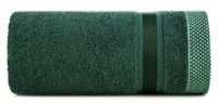 Ręcznik frotte z bordiurą ABBIE 100X150 ciemnozielony