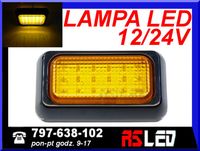 Lampa 18 LED 10x6 cm Uniwersalna kierunkowskaz migacz 12v 24v