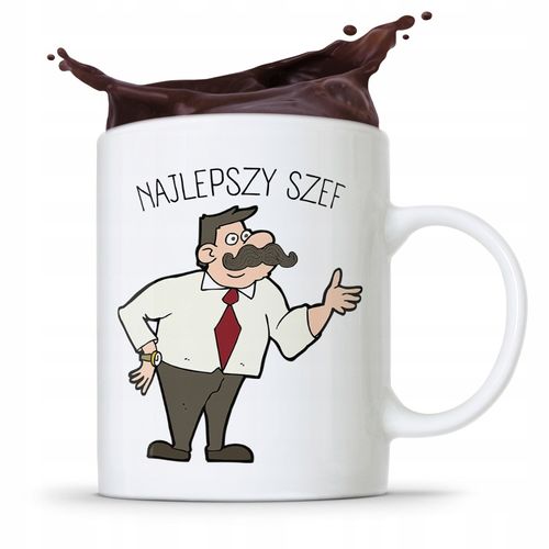 Kubek Prezent Dla Szefa Najlepszy Szef Z Nadrukiem Ze Zdjęciem na Arena.pl