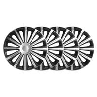 4x Kołpaki 14 cali uniwersalny VERSACO TREND Czarno-Srebrny