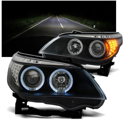 NOWE Lampy Reflektory Do BMW E60/E61 Od 2003 Do 2007 LED KIERUNKOWSKAZ  +H1 na Arena.pl