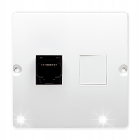 SIMON BASIC GNIAZDO KOMPUTEROWE RJ-45 POJ 5 KAT BMF51.02/11 BIAŁY