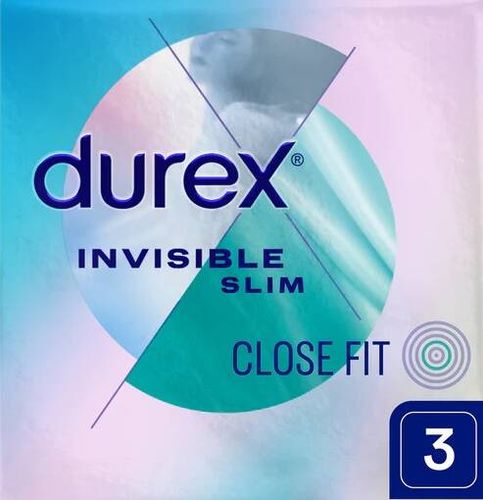 3 Prezerwatywy Supercienkie Durex Invisible Slim Close Fit na Arena.pl