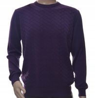 Sweter męski okrągły pod szyją XXL 2XL fioletowy