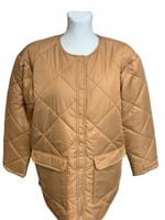 Kurtka damska puchowa PIECES L brązowa XL