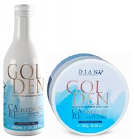 DIANA GOLDEN BLUE, Zestaw Szampon + Maska Nanoplastia, Złote Proteiny 2x300