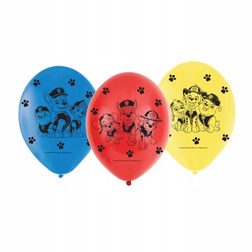 Balony na urodziny zestaw balonów 6 szt Psi Patrol dekoracje urodzinowe na Arena.pl