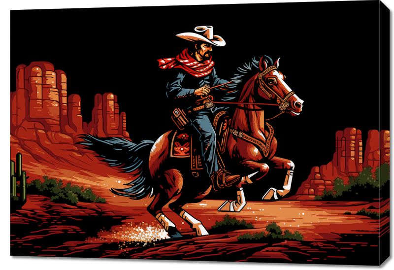 Obraz 100x70cm Galop przez Prerię zdjęcie 1