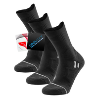 Skarpety kompresyjne męskie sportowe do biegania czarne 3 pary 39-42 EU