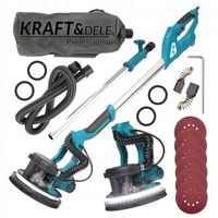 SZLIFIERKA ŻYRAFA DO GIPSU TYNKÓW GŁADZI TYNKU 2000W LED - BEZPYŁOWA -